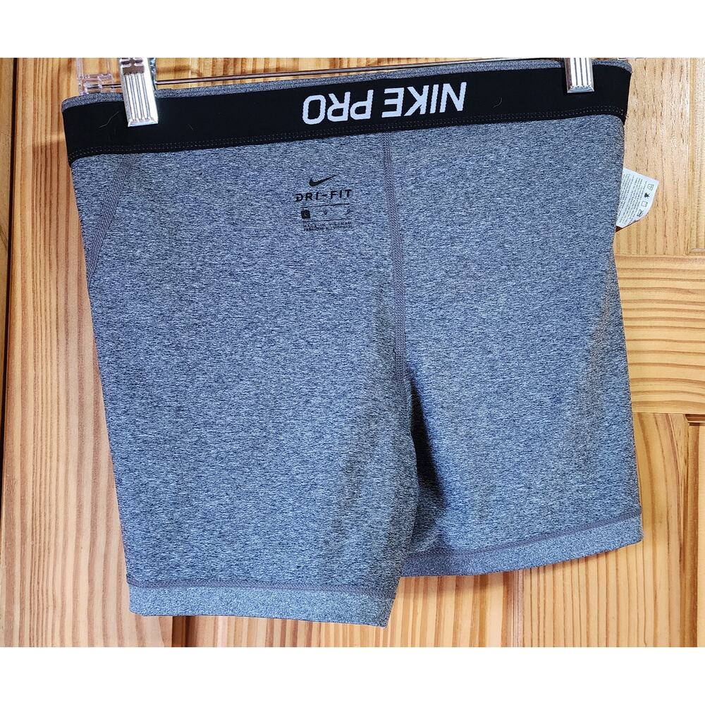 Nike Pro Dri-FIT Biker Shorts Gray Women’s Medium - Picture 8 of 10